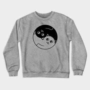 Yin and Yang Cats Crewneck Sweatshirt